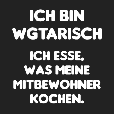 Motiv WG Vegetarisch Mitbewohner Geschenkidee Kochen