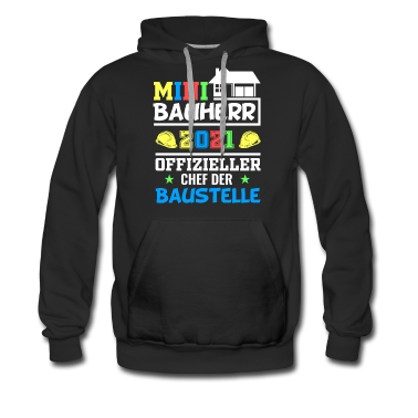 Einzug Hoodie - Bauherr 2021 Sohn Junior Chef Baustelle Geschenk