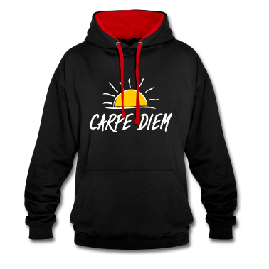Einzug Hoodie - Carpe Diem, Nutze den Tag!
