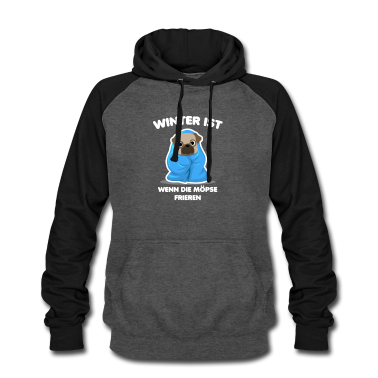 Einzug Hoodie - Winter ist wenn die Möpse frieren
