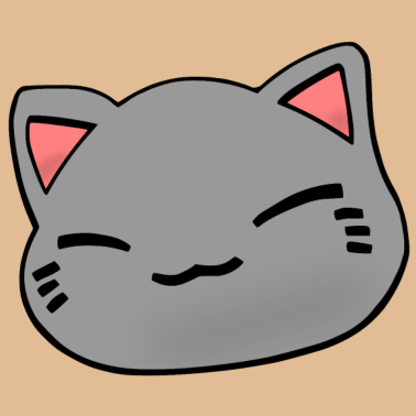 Motiv Nemuri Neko, Schlafende Katze, grau