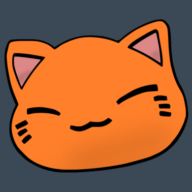 Motiv Nemuri Neko, Schlafende Katze, orange