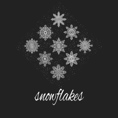 Motiv wunderschöne Schneeflocken - Winter - Schneefall