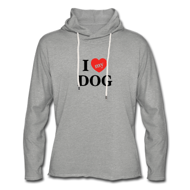 Einzug Hoodie - I Love my Dog Shirt Hundebesitzer