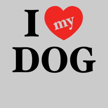 Motiv I Love my Dog Shirt Hundebesitzer