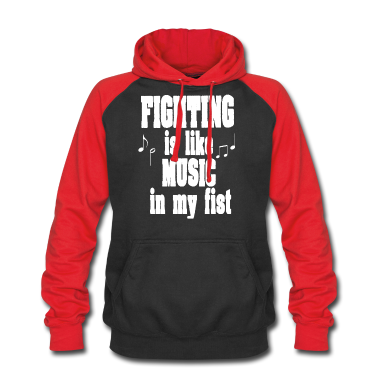 Einzug Hoodie - Kampfsport ist Musik in meiner Faust Geschenk MMA