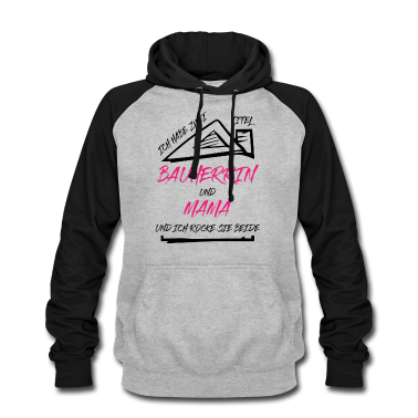 Einzug Hoodie - Bauherrin Mama Zwei Titel Lustiger Spruch