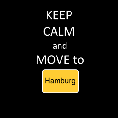 Motiv Keep calm and move to Hamburg