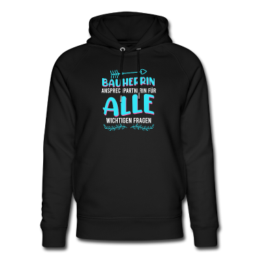 Einzug Hoodie - Bauherrin Asprechpartnerin für wichtige Fragen