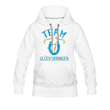 Einzug Hoodie - Das GLÜCKSBRINGER TEAM | Blau-Gelb