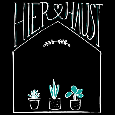 Motiv Haus | Hier haust | Name personalisiert | Einzug