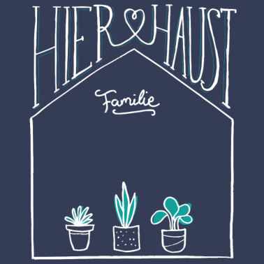 Motiv Haus | Familie | Name personalisiert | Einzug