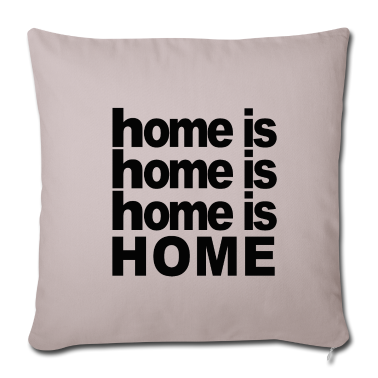 Einzug Kissenbezug - Home is home Zuhause Geschenk Umzug Einzug Heimat