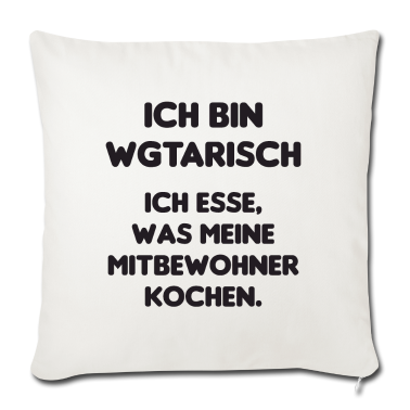 Einzug Kissenbezug - WG Vegetarisch Mitbewohner Geschenkidee Kochen