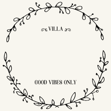 Motiv Kranz | Villa | mit Namen bedrucken (kurz)