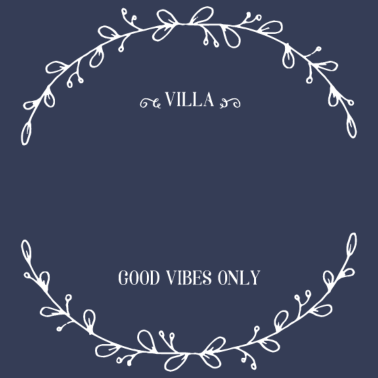 Motiv Kranz | Villa | mit Namen bedrucken (lang)