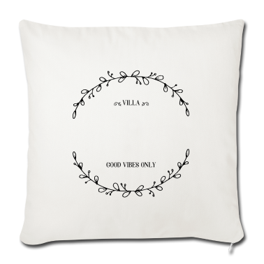 Einzug Kissenbezug - Kranz | Villa | mit Namen bedrucken (lang)