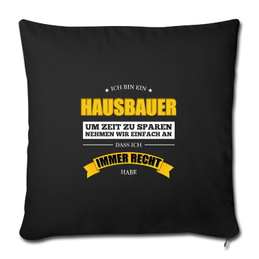 Einzug Kissenbezug - Geschenkidee Hausbauer