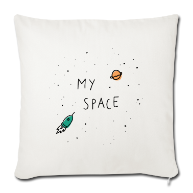 Einzug Kissenbezug - My Space, mein Platz, mein Sofa | schwarz