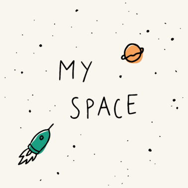 Motiv My Space, mein Platz, mein Sofa | schwarz