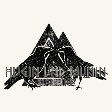 Motiv Rabenbrueder Hugin und Munin Odin Wotan