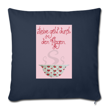 Einzug Kissenbezug - poster liebe geht durch den magen e 235