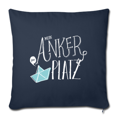 Einzug Kissenbezug - MEIN Ankerplatz | Heimathafen | weiss