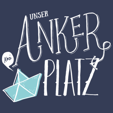 Motiv UNSER Ankerplatz | Heimathafen | weiss