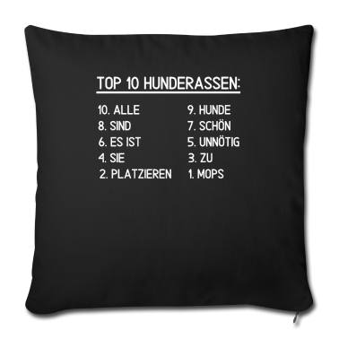 Einzug Kissenbezug - Mops - Motiv für Mops-Besitzer