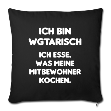 Einzug Kissenbezug - WG Vegetarisch Mitbewohner Geschenkidee Kochen