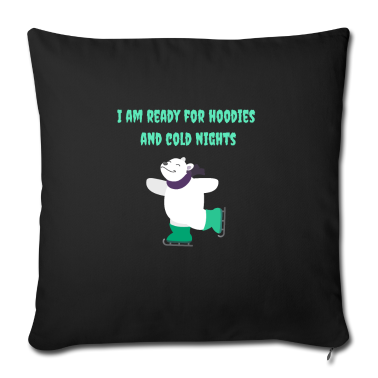 Einzug Kissenbezug - Eisbär beim Schlittschuhlaufen - Winterdesign