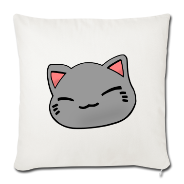 Einzug Kissenbezug - Nemuri Neko, Schlafende Katze, grau