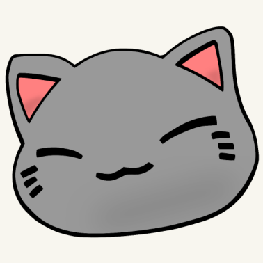 Motiv Nemuri Neko, Schlafende Katze, grau