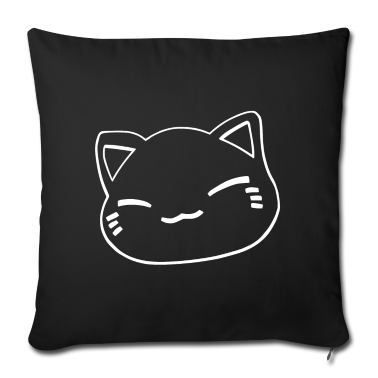 Einzug Kissenbezug - Nemuri Neko, Schlafende Katze, weiß