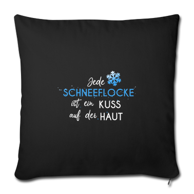 Einzug Kissenbezug - Jede Schneeflocke ist ein Kuss auf der Haut