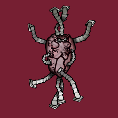 Motiv Herz-Maschine | Zukunft, Roboter & Biotechnologie