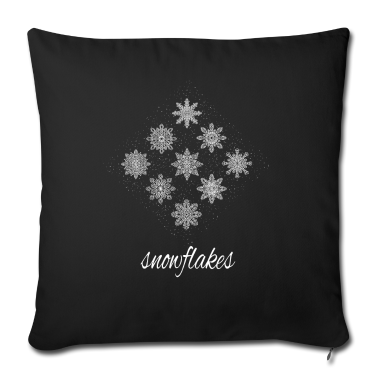 Einzug Kissenbezug - wunderschöne Schneeflocken - Winter - Schneefall