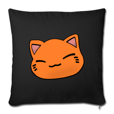 Einzug Kissenbezug - Nemuri Neko, Schlafende Katze, orange