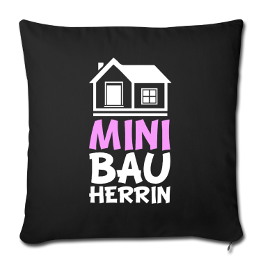 Einzug Kissenbezug - Bauherrin Tochter Kind Hausbau Baustelle Geschenk