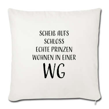 Einzug Kissenbezug - lustiger Spruch WG Wohngemeinschaft Studenten Uni