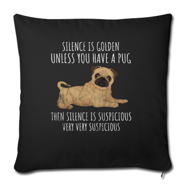 Einzug Kissenbezug - Mops - lustiger Spruch für Mops-Besitzer