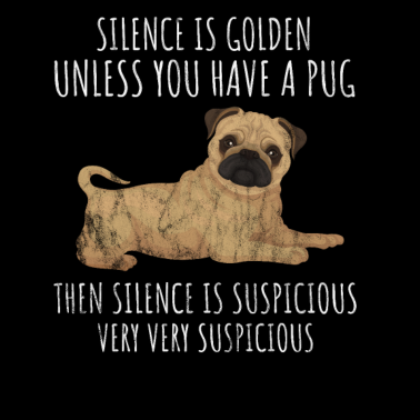 Motiv Mops - lustiger Spruch für Mops-Besitzer