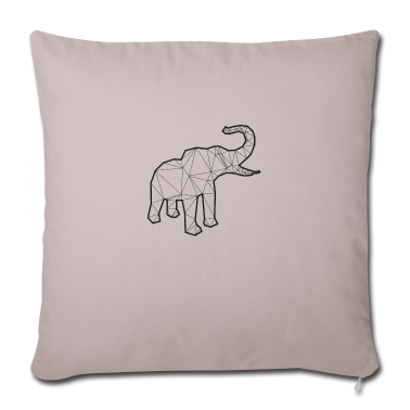 Einzug Kissenbezug - Elefant 3D Kontur