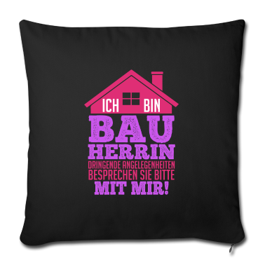 Einzug Kissenbezug - Lustiges Bauherrin Haus Geschenk Hausbau Spruch