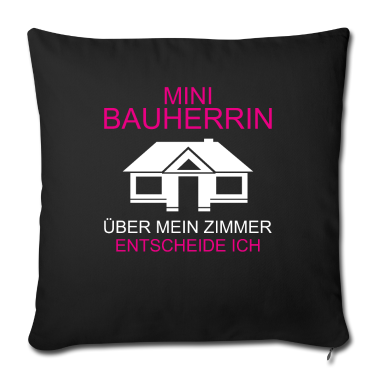 Einzug Kissenbezug - Kleine Bauherrin Geschenk Richtfest Hausbau Bau