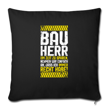 Einzug Kissenbezug - Bauherr Hausbau Eigenheim Baustelle Spruch Lustig