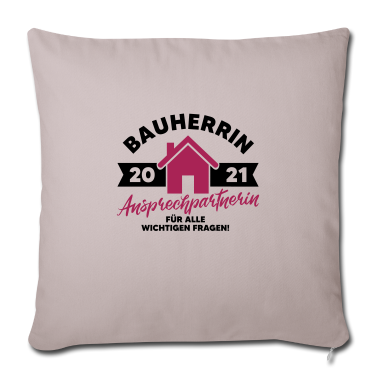 Einzug Kissenbezug - Bauherrin 2021 Hausbau Eigenheim Baustelle Haus