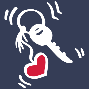 Motiv Schlüssel mit Herzanhänger / key with heart - Herz