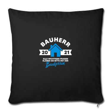 Einzug Kissenbezug - Bauherr 2021 Spruch Hausbau Eigenheim Baustelle