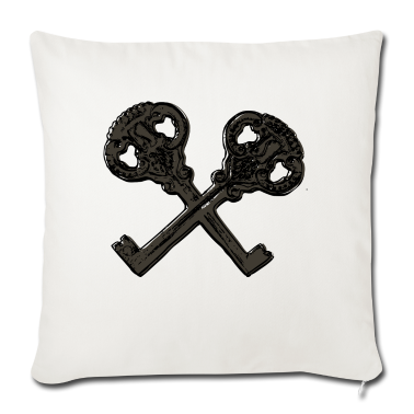 Einzug Kissenbezug - Antik Vintage Retro Wappen Schlüssel Design